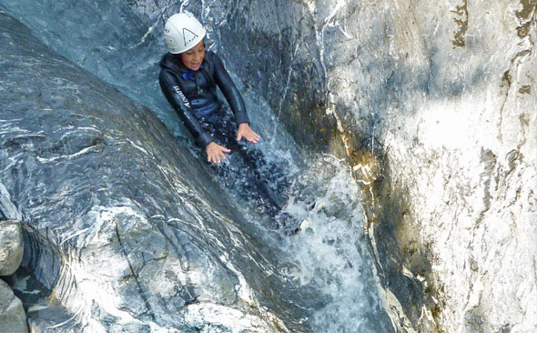 canyon du couleau toboggans et sauts